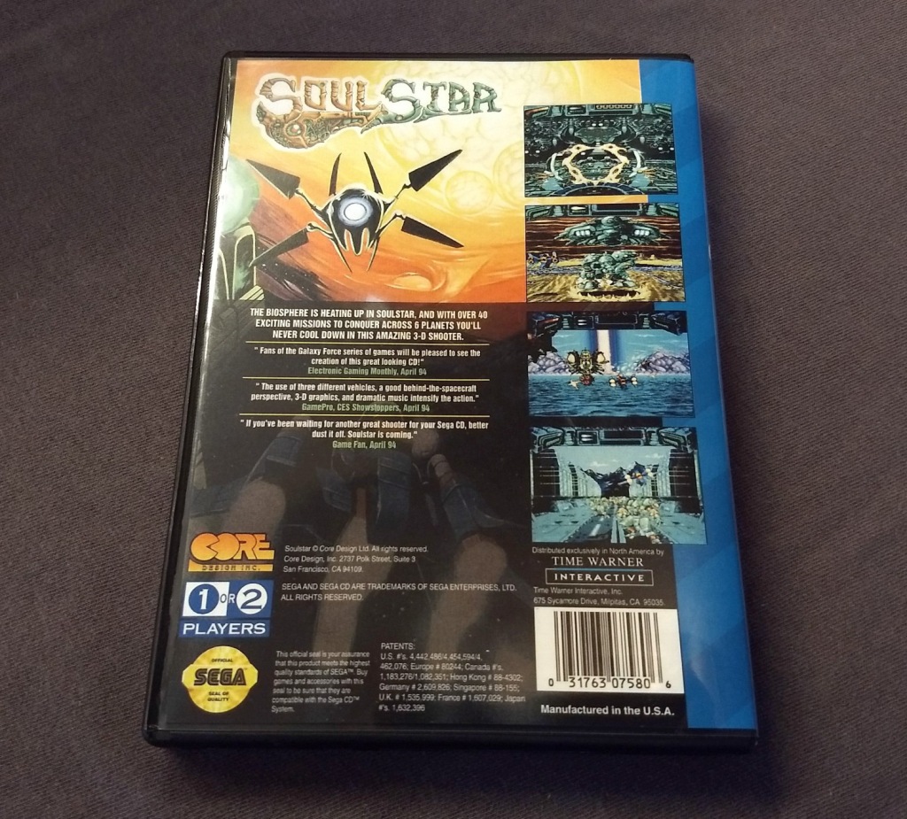 Soulstar Sega CD Reproduction